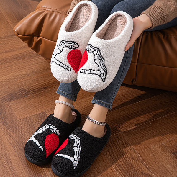 Halloween Love Non-slip Slippers