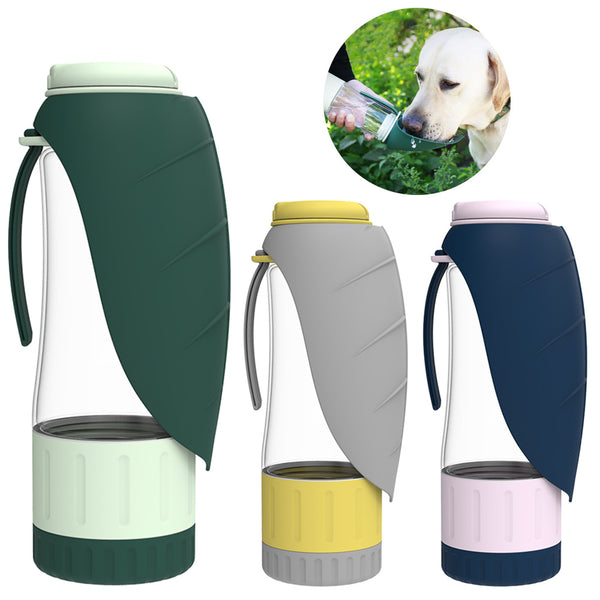 Portable Pet Food Bowl and Drinking Dispenser